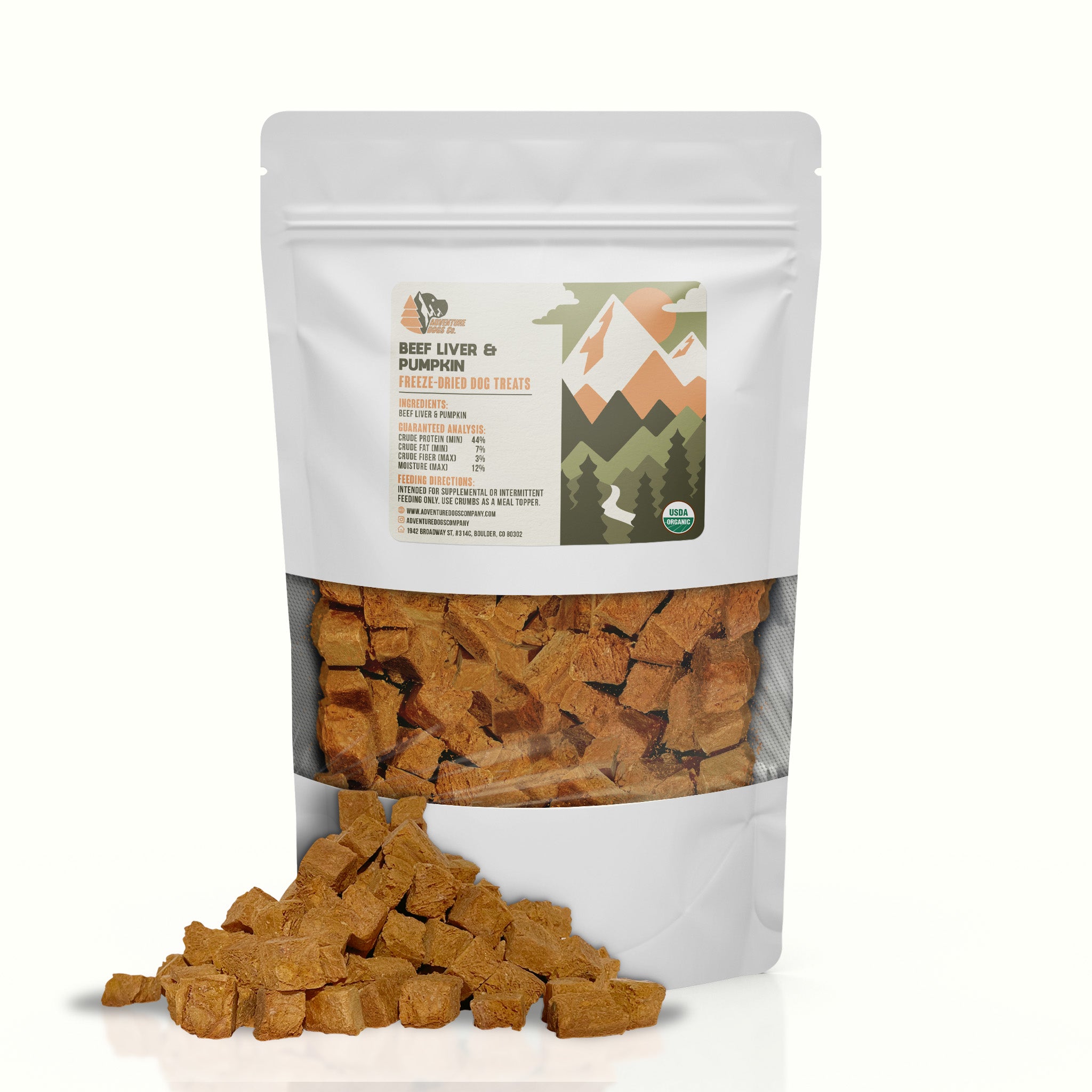Beef Liver and Pumpkin Freeze-Dried Treats - Organic
