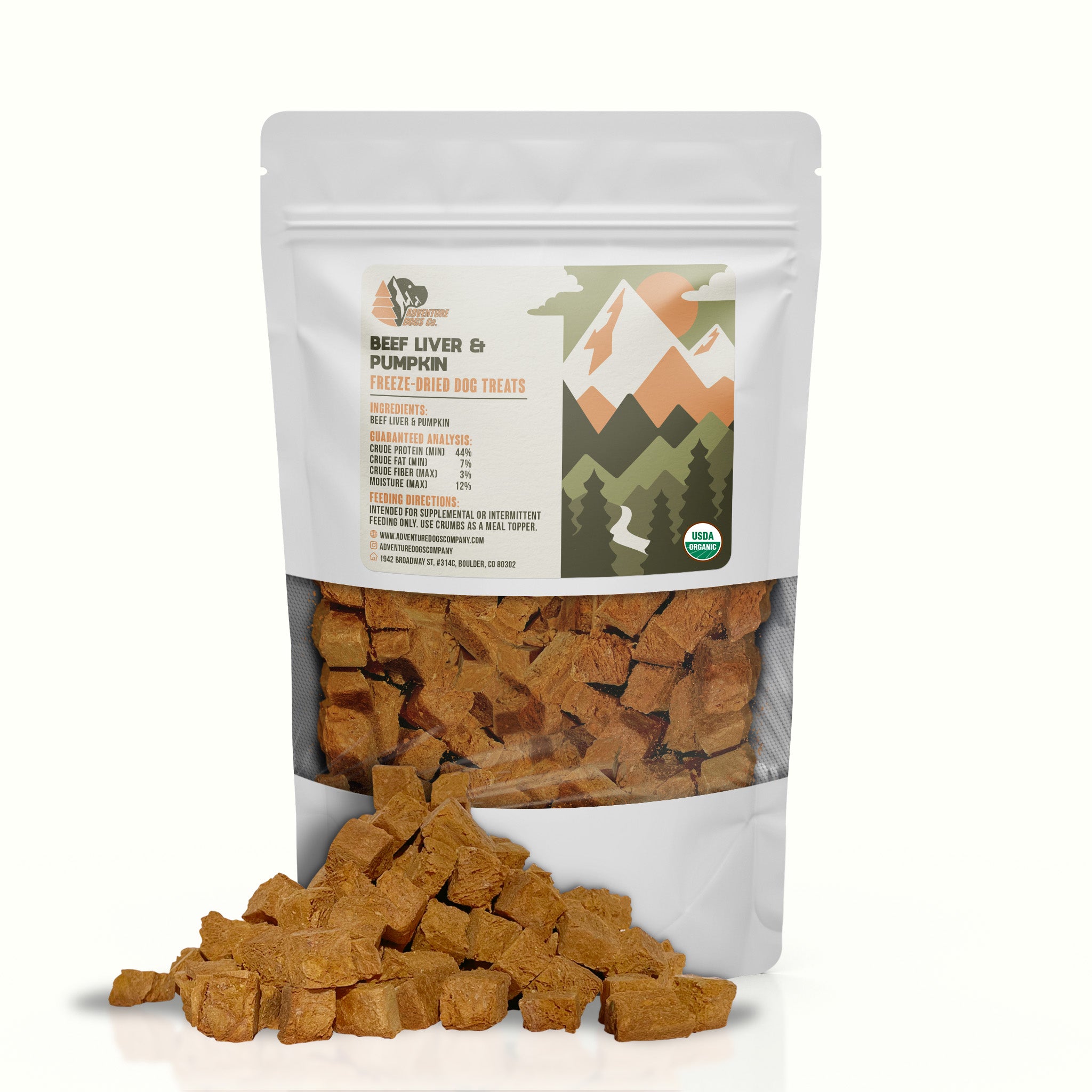 Beef Liver and Pumpkin Freeze-Dried Treats - Organic